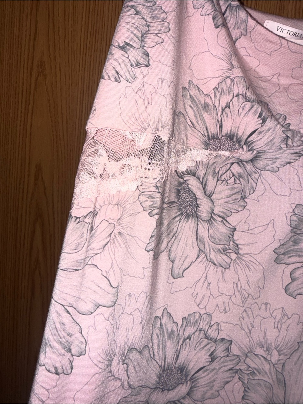 Victoria's Secret Pink Floral Lace-Trim Slip - Picture 6 of 8